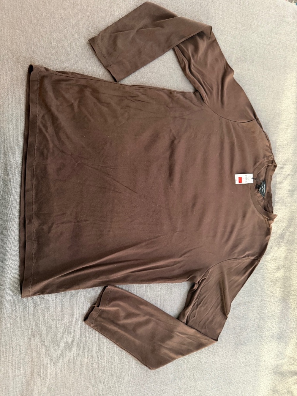 Banana Republic Luxe Touch T-Shirt Men’s Medium Brown 100% Cotton NWT